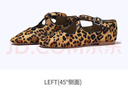 Bella Lily2025春季新款氣質(zhì)交叉一字扣單鞋豹紋瑪麗珍鞋平底七夕情人節(jié)禮物 豹紋 37 曬單實拍圖