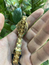 珍寶麗金表女999足金手表黃金表帶進口機芯時尚高檔金手表女表禮物 【數(shù)字表盤】金重約15克 曬單實拍圖