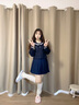 chikoku新款蘋果鯊拉鴛鴦拖鞋女夏季厚底戶外室內(nèi)防滑靜音情侶涼拖鞋男 粉藍(lán)鴛鴦配 40-41 【適合40-41碼】 曬單實(shí)拍圖