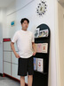 卡賓（CABBEEN）【重工刺繡】涼感短袖T恤男2024夏季新款潮牌休閑冰絲上衣女 漂白色02 50/175/L 曬單實拍圖