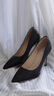 NINE WEST/玖熙高跟鞋女尖頭細(xì)跟單鞋女新品真皮女鞋子2025新款軟底女鞋 黑色 34 (220mm) 曬單實(shí)拍圖