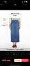Weekend Max Mara 2025春夏女裝棉質(zhì)牛仔半身裙5101065106 深藍(lán)色 38 曬單實(shí)拍圖