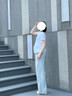西瓜媽媽孕婦裝春夏外穿2025新款無(wú)托腹奶芙褲闊腿大碼直筒孕婦褲夏季 藍色+奶白色 M 【建議90-120斤穿】 曬單實(shí)拍圖