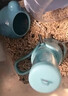 倉鼠水壺倉鼠喝水器倉鼠飲水器倉鼠喂水器倉鼠食盆倉鼠用品倉鼠籠 倉鼠飲水器兩件套（藍(lán)色） 【升級125ML水壺】 曬單實(shí)拍圖