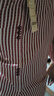 絲柏舍2026春夏新款女裝時(shí)尚撞色條紋開(kāi)叉氣質(zhì)襯衫 曬單實(shí)拍圖