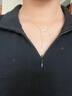 小米星旁白jewelry流星項鏈女輕奢小眾設計感夏季超閃鋯石鎖骨鏈女 銀色 現貨(配純銀鑒定證書(shū)) 曬單實(shí)拍圖