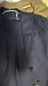 羅蒙西服套裝女士職業(yè)裝修身單西正裝商務面試工作通勤西裝外套 藏青 曬單實拍圖