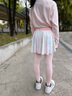 NICKYBABY女童裙褲兒童夏季運動速干女孩瑜伽羽毛球假兩件褲子大童跑步褲裙 2220粉色【運動裙褲】 130 cm 曬單實拍圖