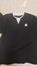 GXG男裝 黑色拼接設(shè)計(jì)圓領(lǐng)短袖T恤男士上衣 24年夏 黑色 180/XL 曬單實(shí)拍圖