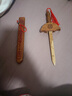 擎晨桃木劍法器掛件正宗道家男女孩嬰兒客廳臥室純手工小七星朱砂劍 22厘米單龍 曬單實(shí)拍圖