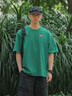 KOLON SPORT/可隆T恤 男女同款戶外運(yùn)動圓領(lǐng)基本款LOGO短袖上衣 LURT5MT511-DG 深綠色 XL 180/100A 曬單實(shí)拍圖