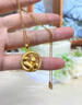 中國黃金CHINA GOLD本命蛇盤兔黃金項(xiàng)鏈足金吊墜七夕情人節(jié)禮物送女友老婆生日實(shí)用 足金蛇盤兔吊墜+足金鏈 曬單實(shí)拍圖
