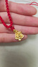 六福珠寶黃金吊墜茉莉花不含鏈蝴蝶足金吊墜 計(jì)價(jià)GDG0010DS 約2.58克-大版 曬單實(shí)拍圖