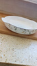 匯格骨瓷雙耳盤子菜盤深盤湯盤陶瓷家用帶蓋加深大號防燙蒸蛋羹深湯菜 雙耳標準8英寸窩盤1只(香榭) 曬單實拍圖