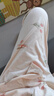南極人抗菌防螨睡衣女棉春夏長(cháng)袖開(kāi)衫可外穿家居服奶橘 曬單實(shí)拍圖