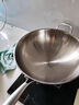 EIKI德國316不銹鋼炒鍋不粘鍋家用無(wú)涂層輕油煙炒菜鍋燃氣灶電磁爐 316不銹鋼炒鍋 34cm 圓底 曬單實(shí)拍圖