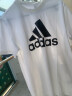 阿迪达斯 （adidas） 短袖男 24夏季运动服三叶草体恤休闲透气圆领半袖纯棉T恤上衣男 纯棉透气/白色/主图款 M 实拍图