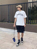 ARNTARE美式潮牌三分褲短褲男女夏季寬松直筒休閑褲大口袋日系工裝褲子男 軍綠（NE01） M （推薦體重125-140斤） 曬單實拍圖