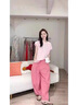 妍莉芬（yanlifen）休閑褲女夏裝搭配一整套褲子穿搭衣服減齡時(shí)尚套裝女裝2025年新款 紫色兩件套 S 【建議80-95斤】 曬單實(shí)拍圖