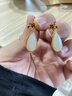 唐后和田玉康乃馨耳環(huán)女新中式純銀耳飾送媽媽愛人女友節(jié)日生日禮物 康乃馨 曬單實(shí)拍圖