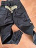 BOY LONDON潮牌工裝褲中性風(fēng)夏季金色LOGO印花束腳休閑褲N34904 黑色 S 曬單實(shí)拍圖
