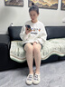 快樂(lè )瑪麗（J&M）樂(lè )福鞋女2025春季新款懶人一腳蹬單鞋卡通印花厚底休閑鞋帆布鞋女 米白色 【25春夏款/布面】卡通 39 (曬圖送20元紅包） 曬單實(shí)拍圖