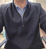羅蒙（ROMON）翻領(lǐng)夾克男秋季中老年干部裝外套商務(wù)休閑爸爸裝JK001 曬單實拍圖