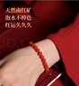 紀梵蒂 GEFIODEY涼山天然南紅瑪瑙手串滿(mǎn)色滿(mǎn)肉柿子紅手鏈女高檔本命年生日送禮物 【精品級柿子紅】-10mm假一賠十 曬單實(shí)拍圖