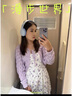 艾珠兒（Aizhuer）今年流行漂亮夏季穿搭套裝裙2025新款碎花開叉吊帶連衣裙子女長裙 開衫+長款吊帶裙【套裝】 M 曬單實拍圖