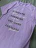 MsShe【天絲棉閃粉字母印花長(cháng)款短袖T恤】加大碼女裝2025夏裝胖mm A款-果醬紫色現貨 3XL 曬單實(shí)拍圖