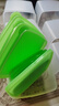 特百惠Tupperware冷藏方形保鮮盒冰箱密封收納裝水果蔬菜便攜800ml無包裝盒 彩色4件套800ml（彩色包裝盒） 曬單實拍圖