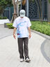 卡賓男裝 不規則圖案T恤2025夏季新款立體logo刺繡潮流時(shí)尚 米白色12 L /175/50 曬單實(shí)拍圖