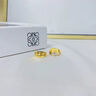 老鳳祥滿(mǎn)天星車(chē)花耳飾黃金耳環(huán)媽媽款足金耳圈生日禮物送女友老婆紀念日 車(chē)花耳環(huán)【一對】約2.2g【代寫(xiě)賀卡】 曬單實(shí)拍圖