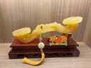 黃玉如意擺件吉祥玉如意客廳玄關(guān)辦公室開(kāi)業(yè)喬遷新居中式高檔擺設(shè) 長(zhǎng)26厘米+花梨木底座禮盒 曬單實(shí)拍圖