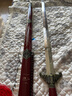 古羽游龍蝙蝠太極劍龍泉市刀劍寶劍晨練平脊武術(shù)武當太極軟劍 未開(kāi)刃 紅鞘不銹鋼 28寸 曬單實(shí)拍圖