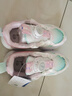 回力（Warrior）女童鞋透氣兒童運動(dòng)鞋旋鈕扣休閑跑步鞋 WZ-B168T 粉紅米淺綠 31  曬單實(shí)拍圖