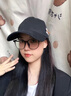 班迪猴2024款深頂大頭圍字母棒球帽女防曬百搭刺繡顯臉小寬彎檐鴨舌帽子 黑色 XL (60cm以上) 曬單實(shí)拍圖