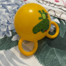 費雪（Fisher-Price） 兒童小皮球嬰兒手抓軟膠搖鈴球拍拍球 10CM直徑 黃色 曬單實拍圖