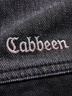 卡賓（CABBEEN）【字母刺繡】男裝牛仔夾克外套2024秋冬新款寬松上衣潮流街頭 煤黑色01 XL /180/52 曬單實(shí)拍圖