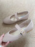NINE WEST/玖熙商場飛織瑪麗珍鞋女復古新品單鞋軟底女鞋久站不累樂福鞋 粉色 35 (225mm) 曬單實拍圖