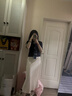 樂雅秀中長款高腰垂感包臀緞面魚尾裙女2025夏季新款設(shè)計(jì)感洋氣半身裙子 杏色 L (28/建議106-115斤) 曬單實(shí)拍圖