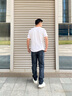 勁霸男裝2025春夏新款時尚棉感彈力休閑牛仔褲NQRN1525 深蘭 31 曬單實(shí)拍圖