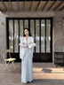 FSHE感法式藍色吊帶連衣裙女夏季2025新款包臀長(cháng)裙開(kāi)春穿搭套裝女裙子 藍色吊帶裙單件 S 40/45kg 曬單實(shí)拍圖