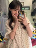 羽雅曼睡衣女夏季2025年新款短袖短褲碎花甜美學生可外穿家居服兩件套 木耳邊小碎花 L 【100-120斤】 曬單實拍圖