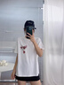 肯奈迪玫瑰印花短袖t恤男夏季美式潮牌ins街頭痞帥寬松大碼學(xué)生白色體恤 白色-短袖T恤-倒置玫瑰款 4XL 【170-177cm】 曬單實(shí)拍圖