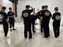 易美購純棉餐飲工作服短袖男夏季服務(wù)員燒烤定制超市水果店t恤印字logo 黑色T恤 XL 曬單實(shí)拍圖