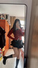喜雅萌親子裝夏季百天寶寶嬰兒滿月照恤一家三口全家福過年母女母子親子 Z814黑色蛋糕裙 大人XL碼(-135斤) 120 曬單實拍圖