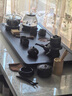 整套紫砂茶具茶盤(pán)全自動(dòng)一體燒水壺家用辦公室底部上水茶臺茶海 15福滿(mǎn)天下(玻璃)竹韻紫砂(茶葉罐煙灰缸) 曬單實(shí)拍圖