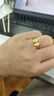 佐卡伊黃金戒指女足金999在逃公主蝴蝶結(jié)戒指送女友七夕禮物 約1.1克 曬單實拍圖