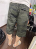 JEEP SPIRIT吉普純棉短褲男士休閑運(yùn)動(dòng)工裝七分中褲夏季潮牌寬松7分直筒褲 JEEP9805黑色 XL 105-120斤 曬單實(shí)拍圖